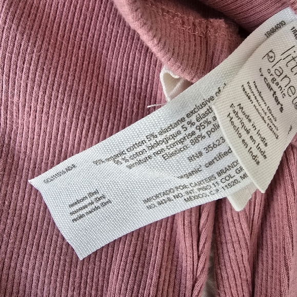 Carter's Little Planet Organic Cotton 2 PC FloralPullover And Pants Set Newborn - Picture 8 of 11